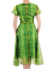 Sukienka kopertowa, zwiewna kreacja z szyfonu 35888