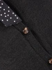 Elegancki sweter damski rozpinany w szarym odcieniu – prosty fason z dekoltem w serek na chłodne dni 40637