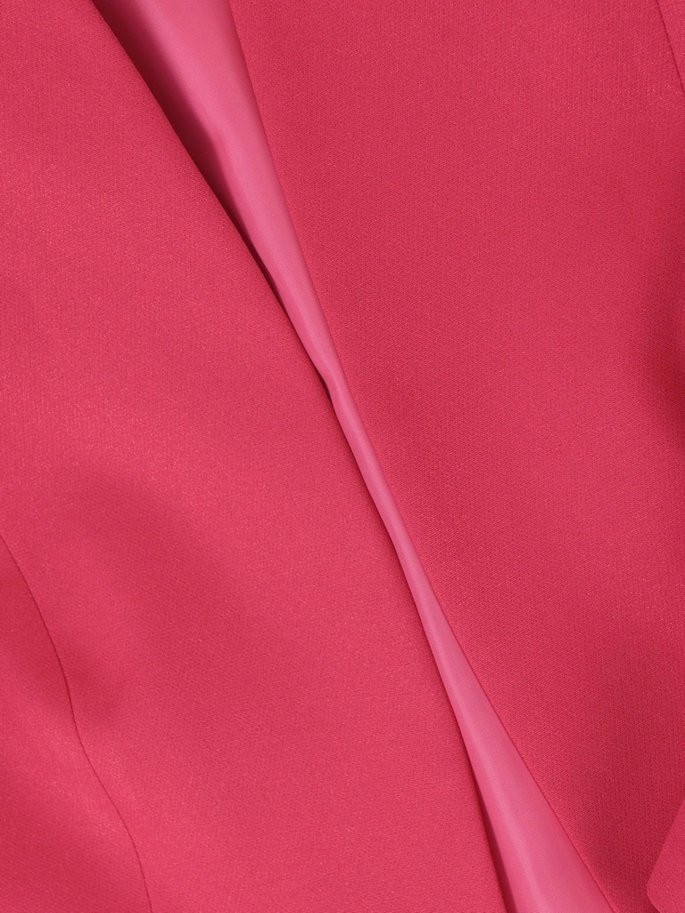 Elegancka malinowa marynarka damska do sukienki – prosty fason ze stójką na uroczyste wyjścia 40202