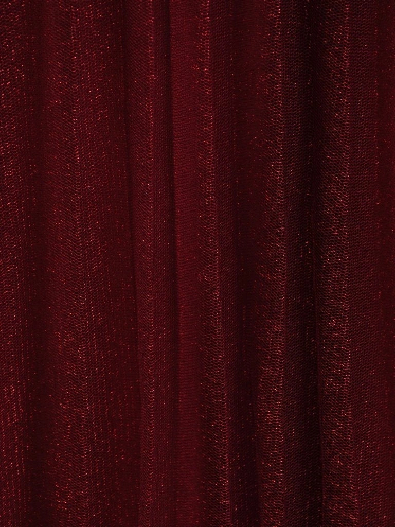 Elegancka bordowa spódnica trapezowa na gumce – brokatowe zdobienie modelujące sylwetkę 24839