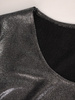 Połyskująca sukienka z obniżoną talią w odcieniu srebra 18905