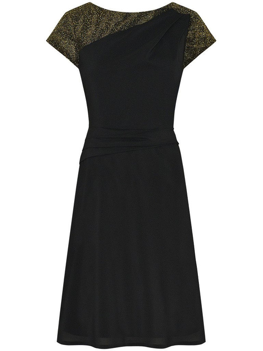 Elegancka sukienka trapezowa Wiwien V, szyfonowa kreacja na wesele.