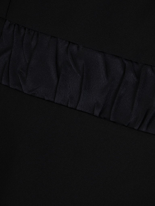 Kostium damski, czarna sukienka z żakietem 27347