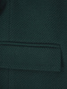 Klasyczny, flauszowy płaszcz damski w kolorze zielonym 26902