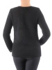 Elegancki czarny sweter damski rozpinany – prosty krój z kieszeniami na jesień 38973