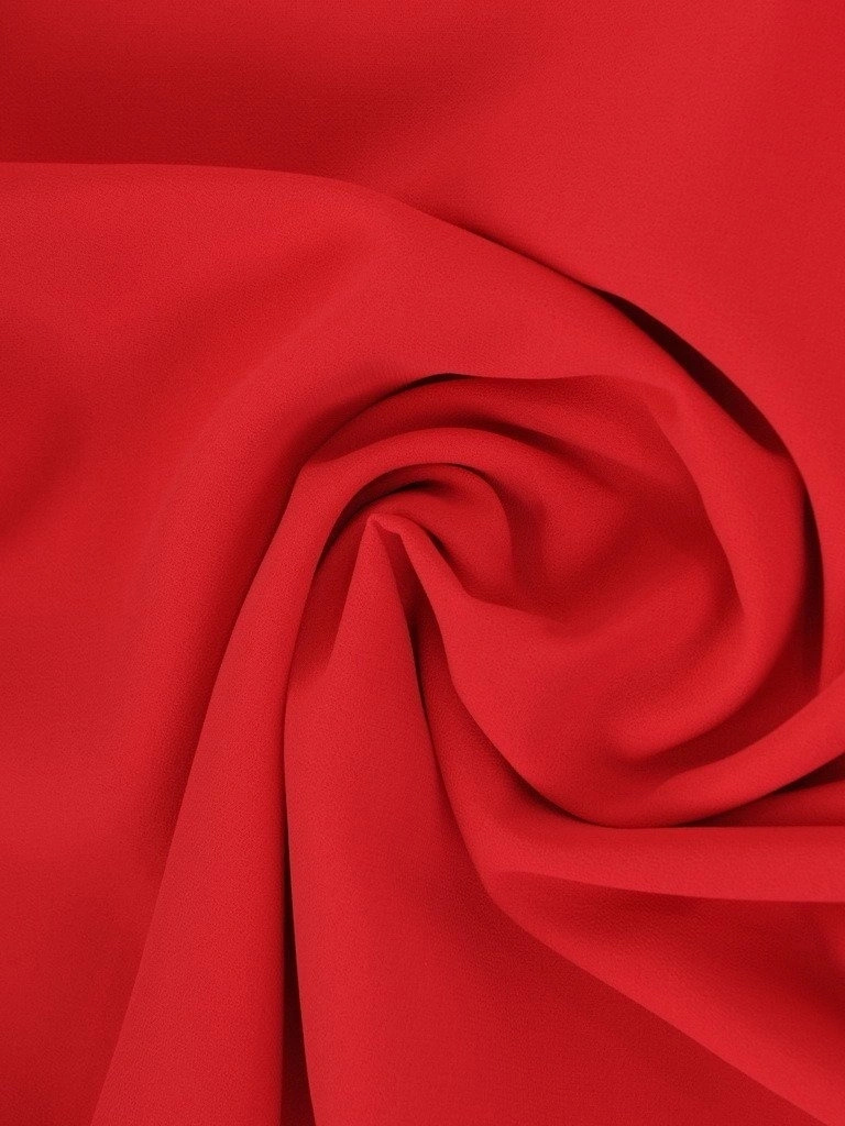 Koralowa sukienka wizytowa trapezowa z falbaną – elegancka kreacja na wesele i rodzinne przyjęcia 22956