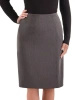 Elegancka grafitowa spódnica midi plus size – o prostym kroju wysmuklającym sylwetkę z gumą w pasie 40650