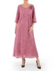 Elegancka sukienka maxi w odcieniu brudnego różu – rozkloszowany fason wysmuklający sylwetkę 38058