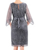 Elegancka brokatowa sukienka z wiązaniem 36921