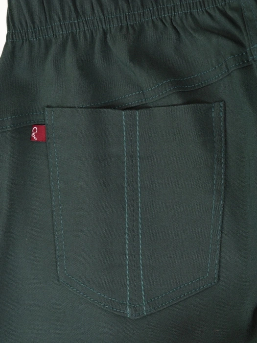 Ponadczasowe spodnie damskie butelkowa zieleń prosty fason – dla idealnego dopasowania i wysmuklenia sylwetki plus size 34867