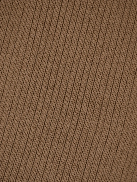 Elegancki sweter damski beżowy z szalowym kołnierzem – wygodny, luźny fason na chłodne dni 42167