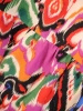 Kolorowa sukienka rozkloszowana maxi z wiskozy – kobiecy fason z rozpinanym dekoltem i falbaną 33535