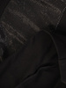 Czarny dres damski z połyskującymi wstawkami 29535