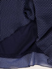 Granatowa sukienka w groszki, wielowarstwowa kreacja z szyfonu 30126