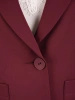 Elegancki komplet damski ze spodniami bordowy – wysmuklające sylwetkę dzwony i luźny żakiet 41980