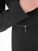 Czarny żakiet damski plus size z okrągłym dekoltem – prosty fason z guzikami, na co dzień i do biura 19042