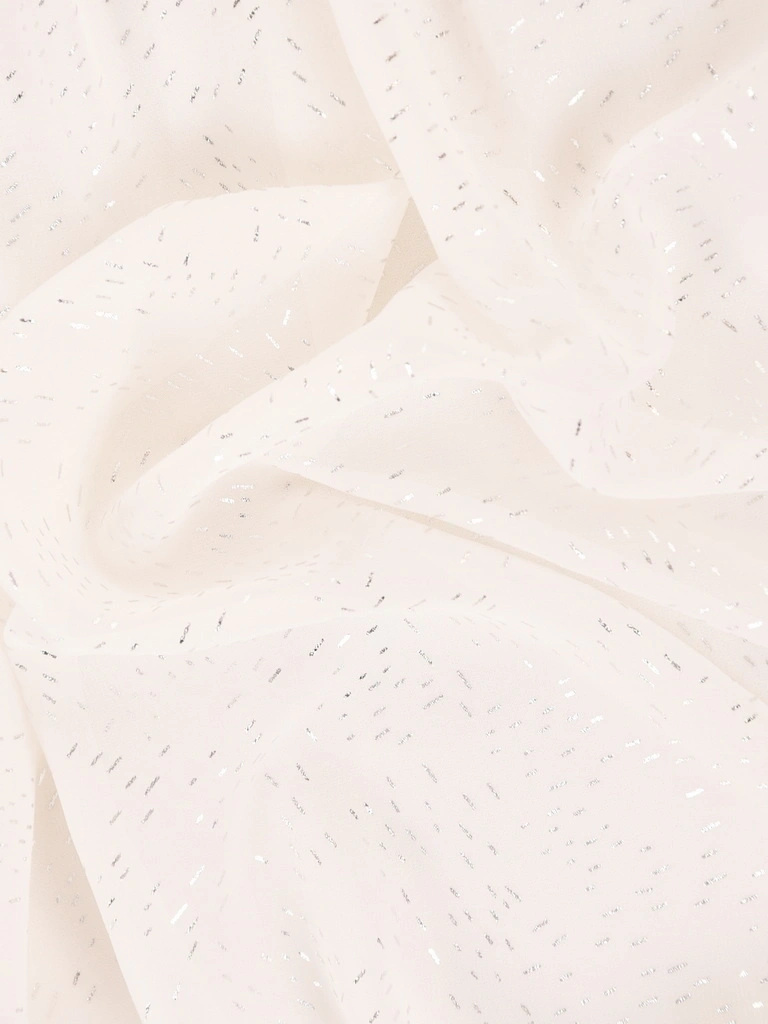 Elegancka bluzka wizytowa ze srebrnym zdobieniem – luźny krój z gumką subtelnie podkreślający talię 42054