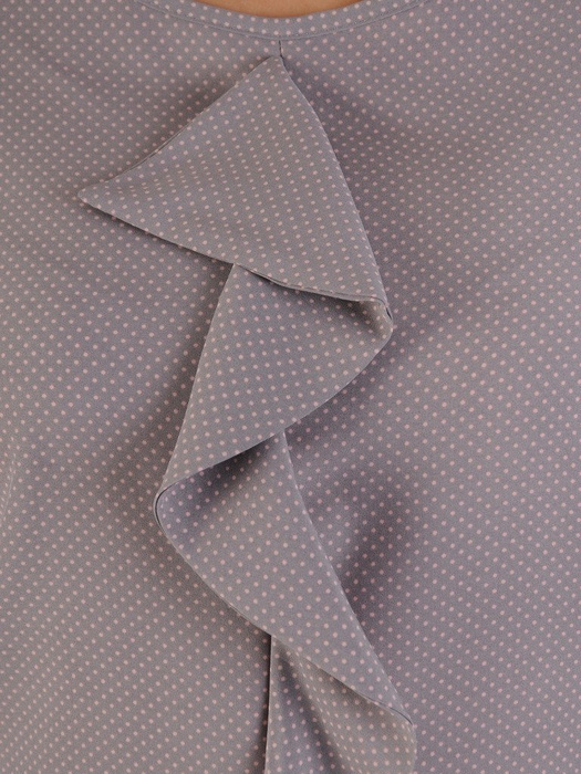Lekka bluzka z wąskim żabotem 20114