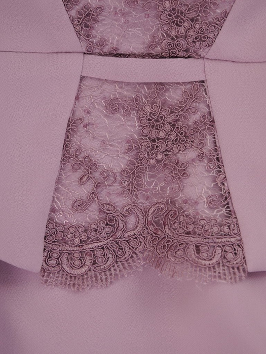 Sukienka na wesele 16807, elegancka kreacja z tkaniny i koronki.