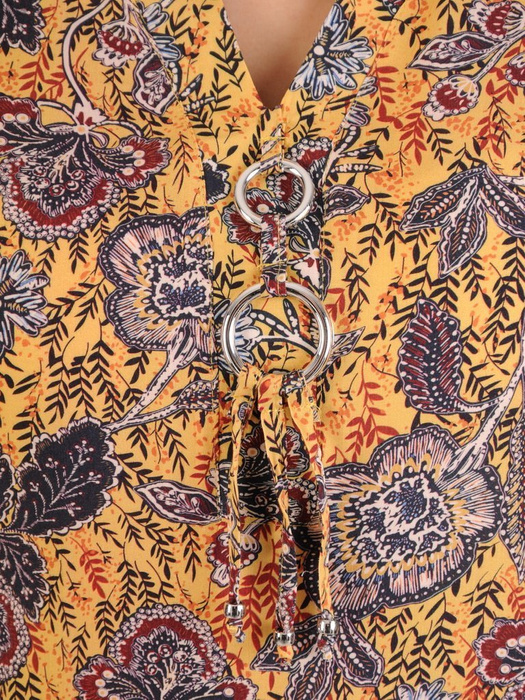 Tunika z tkaniny w wiosennej kolorystyce 29039