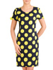 Bawełniana sukienka w duże, żółte grochy 29808
