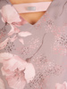 Elegancka sukienka w kwiaty, kreacja maskująca niedoskonałości 32870