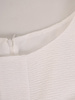 Granatowo biała sukienka z ozdobnym marszczeniem na biuście 25659