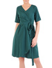 Kopertowa sukienka damska w zielonym kolorze 32429