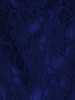 Niebieska, koronkowa sukienka z kwiatową aplikacją 23482