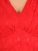 Rozkloszowana, podkreślająca biust sukienka z koronki 31897