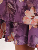 Sukienka o trapezowym kroju, kreacja z kwiatowym nadrukiem 24566