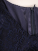 Trapezowa sukienka, koronkowa kreacja z efektowną falbaną 27920